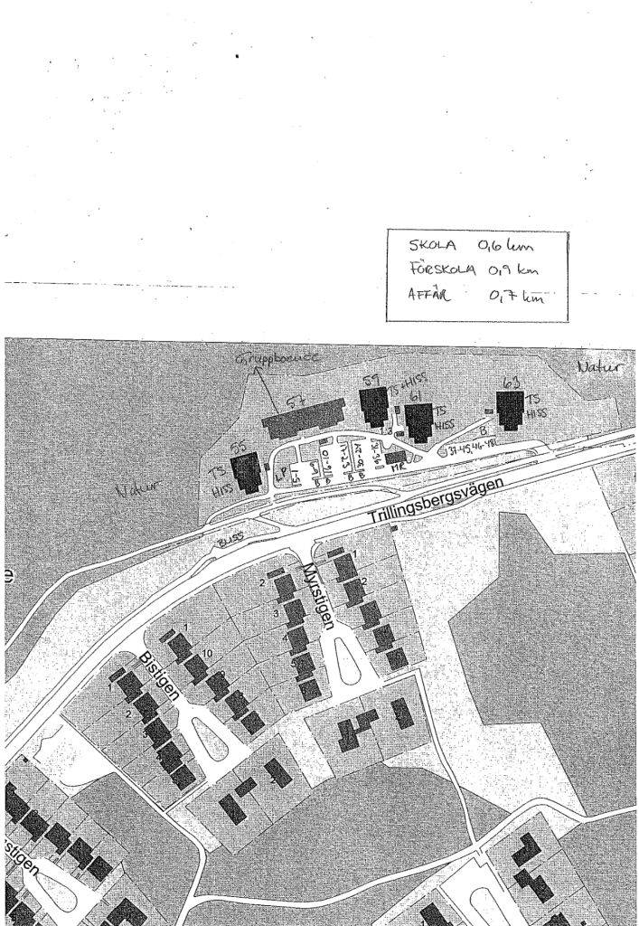 Områdeskartor – före